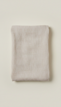 Linen throw in orchid mist