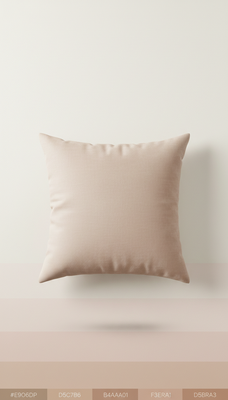 Velvet accent pillow in champagne blush